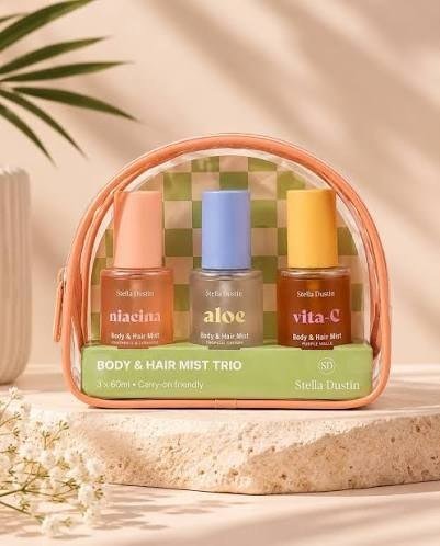 Kit Body Mist & Perfume Capilar Stella Dustin Body & Hair Mist Set 3x1 60ml