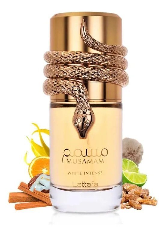 Perfume Lattafa Musamam White Intense Eau de Parfum Unissex 100ml