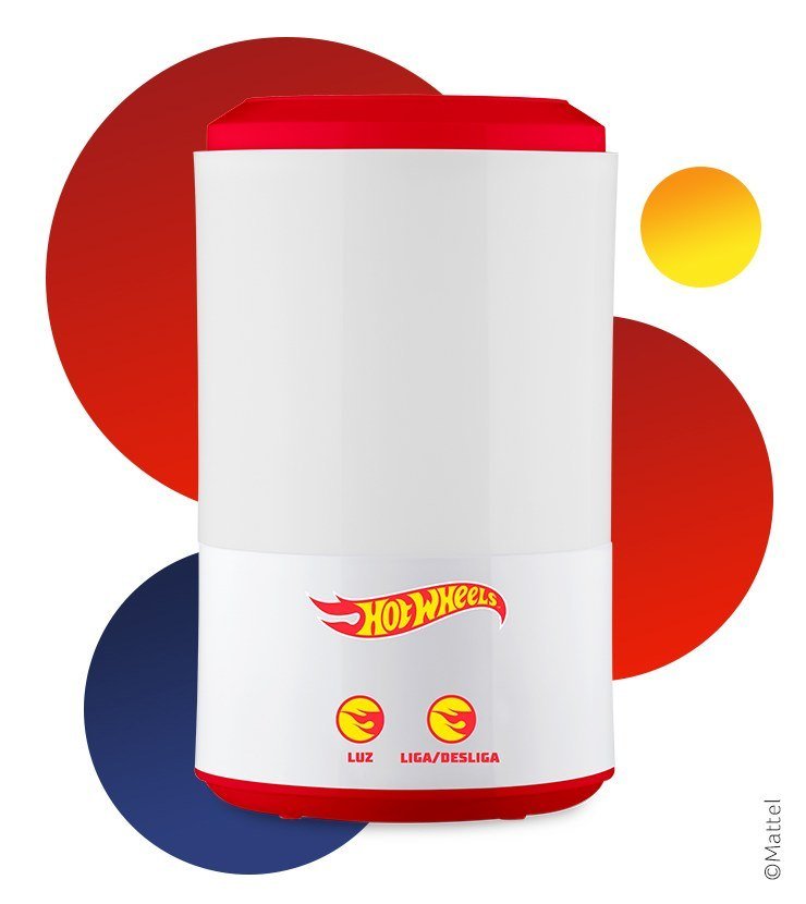 Umidificador e Aromatizador de Ar Ultrassônico HotWheels 3L Multilaser Saúde HC247